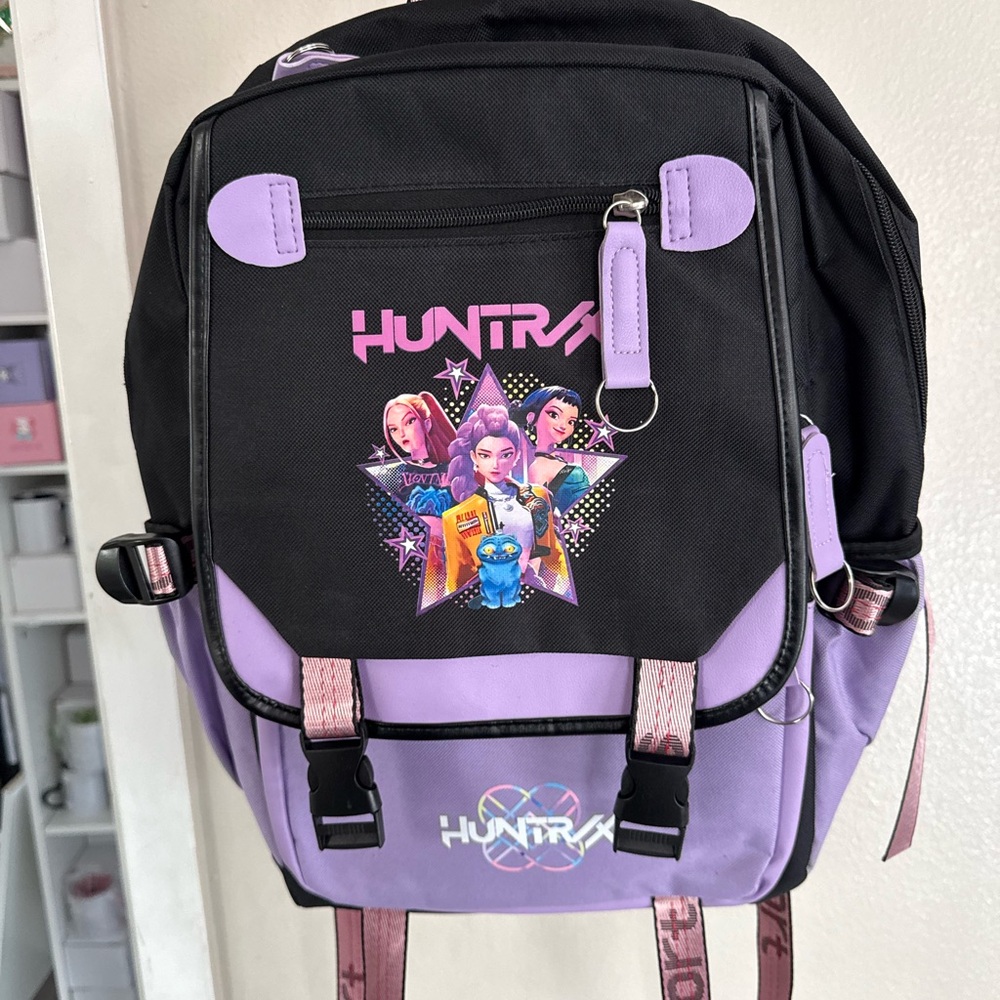 Huntrix Black and Purple Backpack